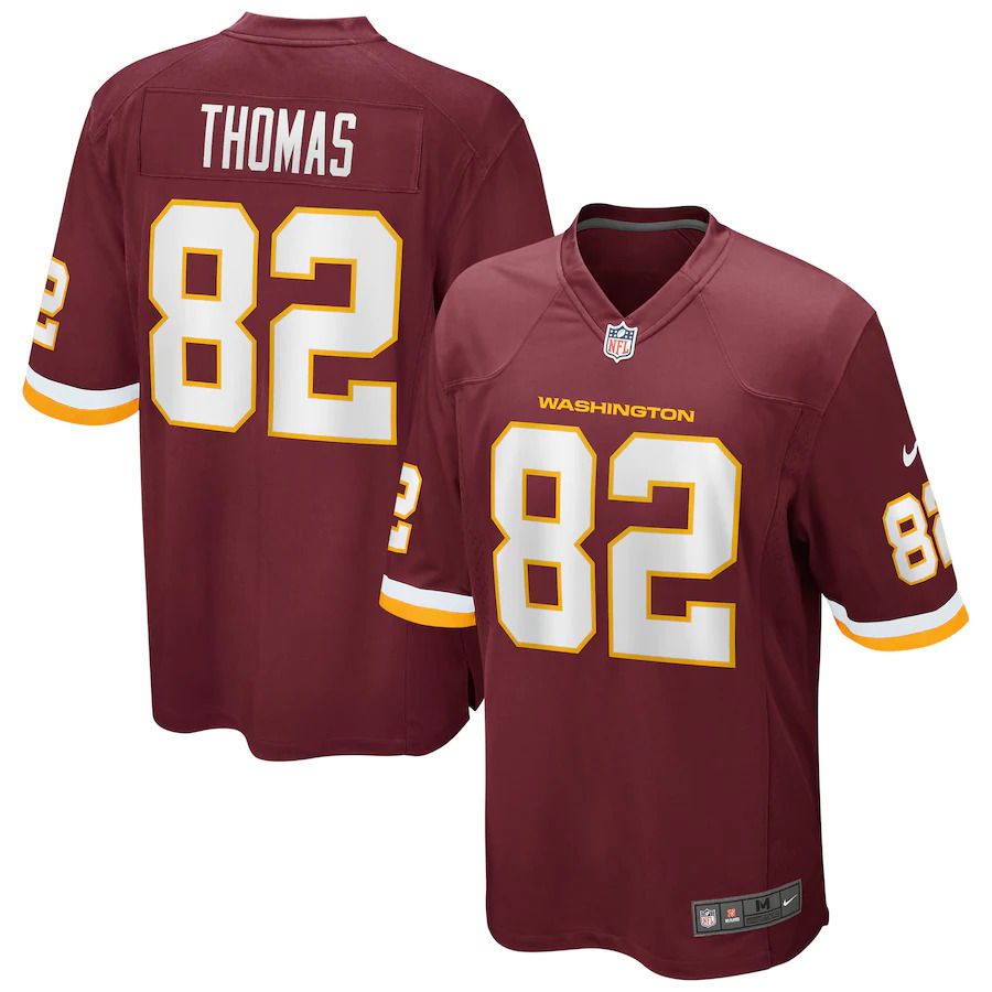 Men Washington Redskins #82 Logan Thomas Nike Burgundy Game Player NFL Jersey